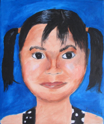 self-portrait, Rachel Teh, age:10