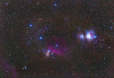 Orion's belt and sword