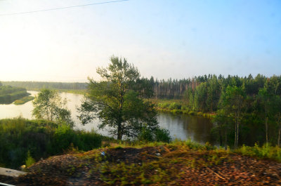 Views from the train passing countryside13 Aug 13