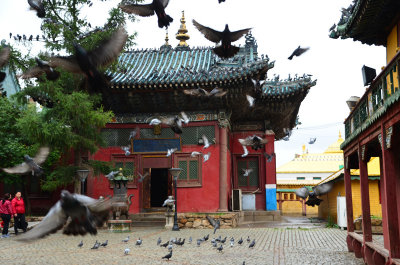 Gandantegchinlen Monastery Ulaanbaatar Mongolia 15 Aug 13