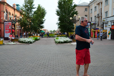 Dave on tour in Ulan-Ude 16 Aug 13