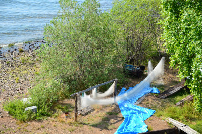  Fishing nets drying in the sun