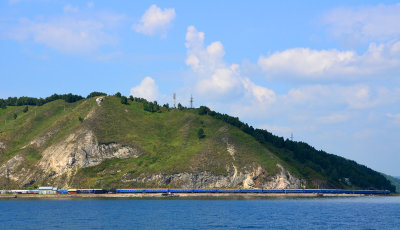 The Trans Siberian at Port Baikal 17 Aug 13