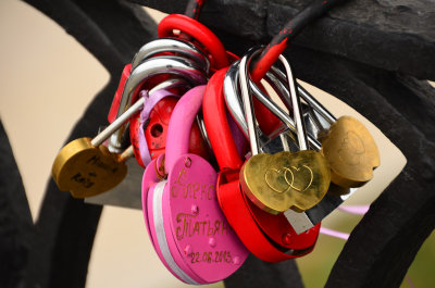 Love padlocks a tradition beginning during WWI
