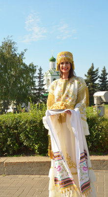 Girl wearing traditional costume 22 Aug 13