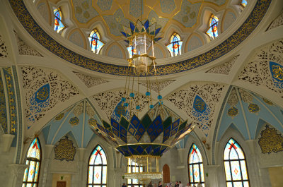 Inside the mosque