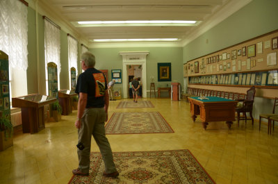 Dave inspecting inside the Kazan university