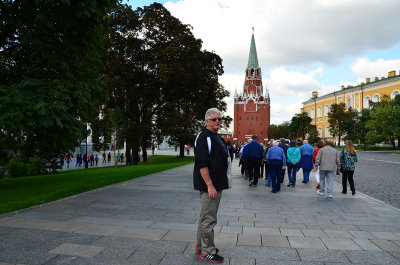 Dave touring the Kremlin