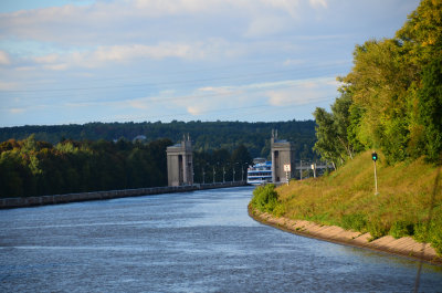 Heading towards the first of 18 locks