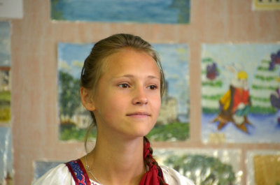 Student in traditional dress