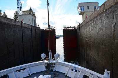 Going through another lock 31 Aug 13