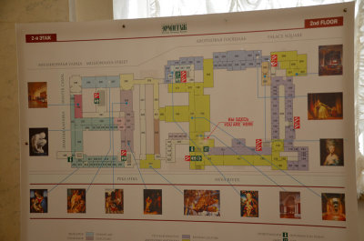 Layout of The Hermitage St Petersburg