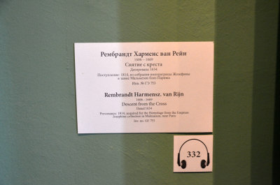  Information sign for Rembrandts painting