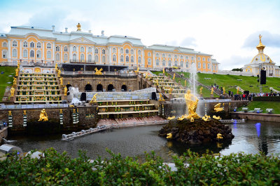 They have started turning on the water which happens every day at a certain time