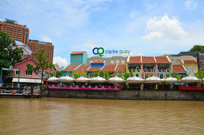 Views from the boat - the famous Clarke Quay