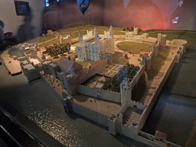 A model of the Tower of London and surrounding grounds