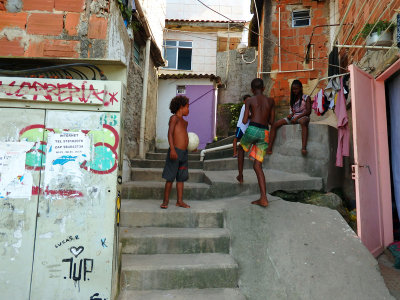 Kids playing in the favela 30 January, 2016