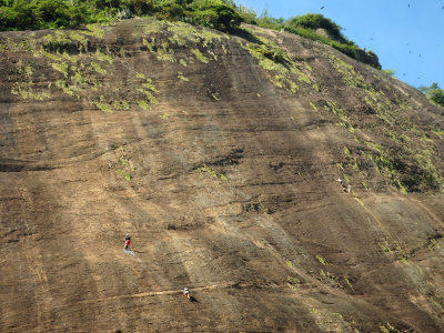 Cliff climbers