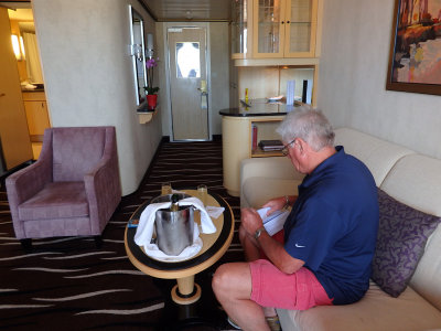 Our suite on the Queen Mary 2 - 3 February, 2016