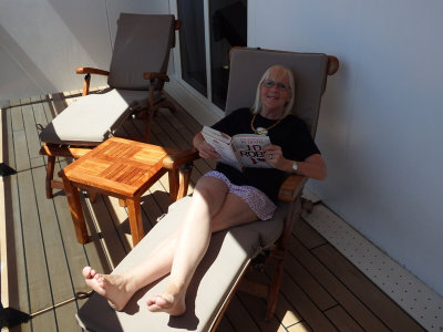 Relaxing at sea 4 February, 2016