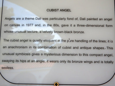 Information sign - Cubist Angel by Dali