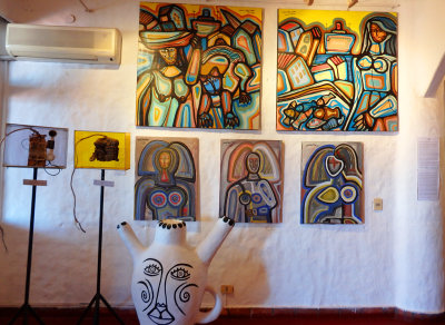 Artwork inside Casapueblo