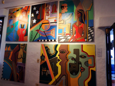 Artwork inside Casapueblo