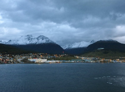 Arriving in Ushuaia in Argentina