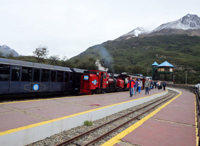 The End of the World train relives the last 7km of the original convict train in Ushuaia from 1910 to 1947