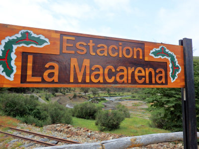 Estacion (station) La Macarena the end of the line