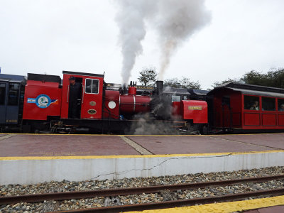 Two trains passing