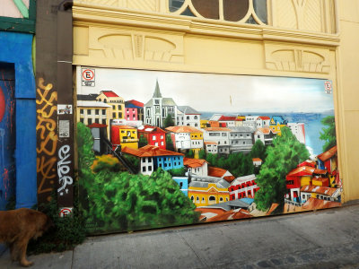 Examples of street art or graffiti