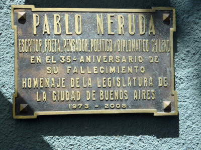 Sign - Pablo Neruda - Chilean poet, diplomat and politician
