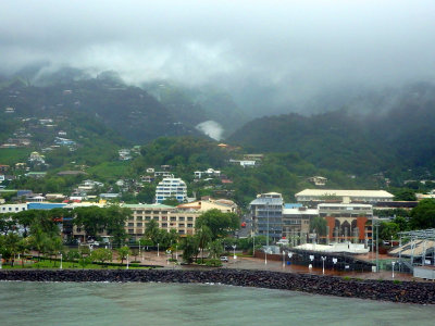 Papeete on a wet tropical day