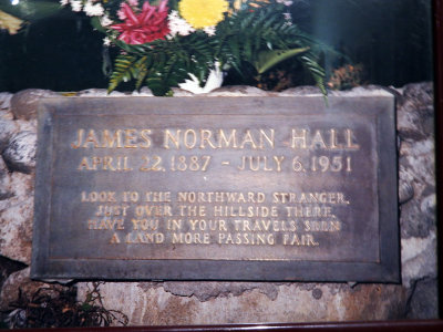Information sign - James Norman Hall