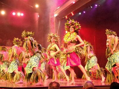 Folkloric show onboard the ship