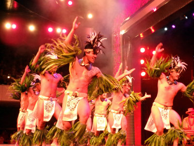 Folkloric show onboard the ship