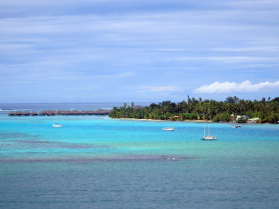 Views of Moorea from the ship 27 February, 2016