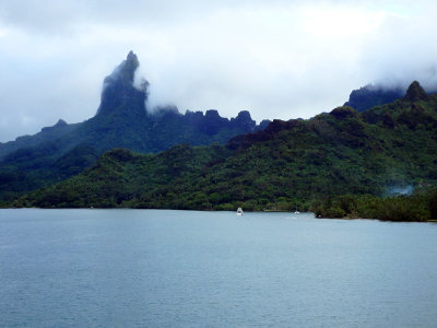 Views of Moorea from the ship 27 February, 2016