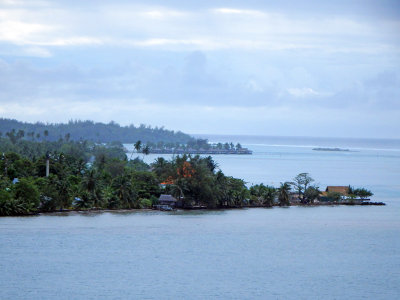 Views of Moorea from the ship