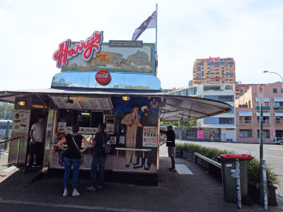 Dave buying lunch at the famous Cafe de Wheels Sydney