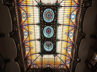 Beautiful stained glass ceiling