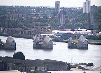 Part of the Thames Barrier