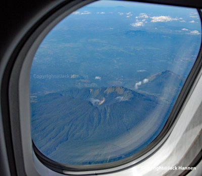 Window shot of Mount Banahaw (Banahao) & its crater