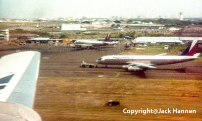 Philippine Airlines DC-8 at Manila International Airport (MIA), Nichols/Villamor Air Base