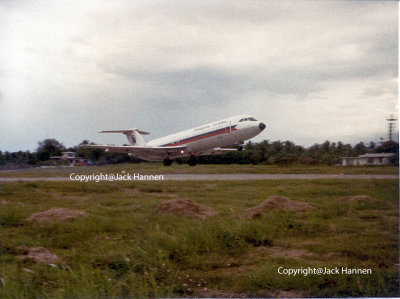 PAL BAC 1-11 lift off from Davao (DVO/ RPMD)