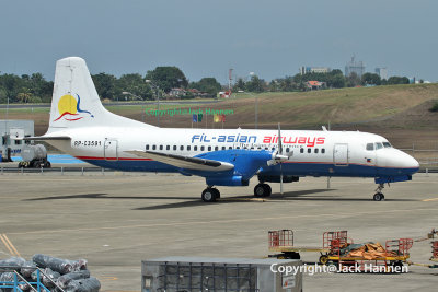 Fil-Asian Airways RP-C3591 - Flat Tire