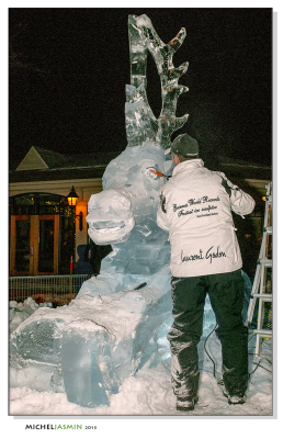 LAURENT GODON SCULPTEUR SUR GLACE