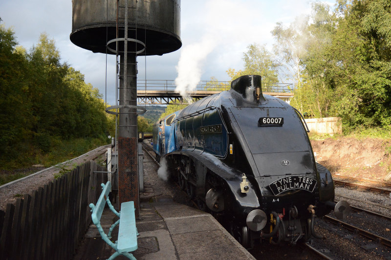 Sir Nigel Greasley on the North York Moors railway