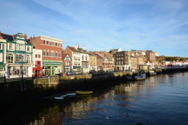 Sunrise over Whitby town North Yorkshire